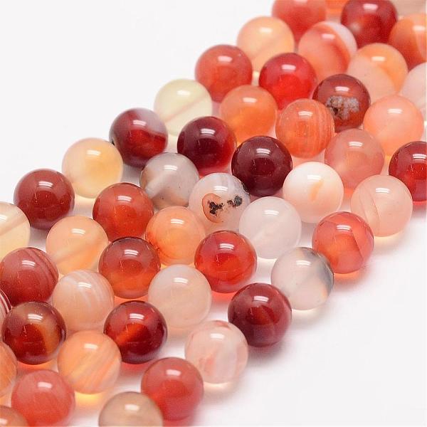 

PandaHall Natural Carnelian Bead Strands, Round, Dyed, 4mm, Hole: 1mm, about 95pcs/strand, 15.5 inch Carnelian Round