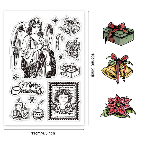 

PandaHall Custom PVC Plastic Clear Stamps, for DIY Scrapbooking, Photo Album Decorative, Cards Making, Angel & Fairy, 160x110x3mm Plastic...