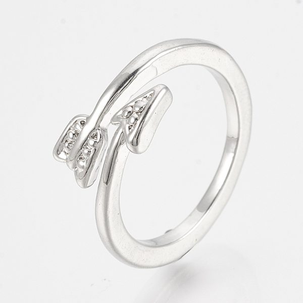 

PandaHall Adjustable Rings, Alloy Finger Rings, Arrow, Antique Silver, Size 8, 18.5mm Alloy