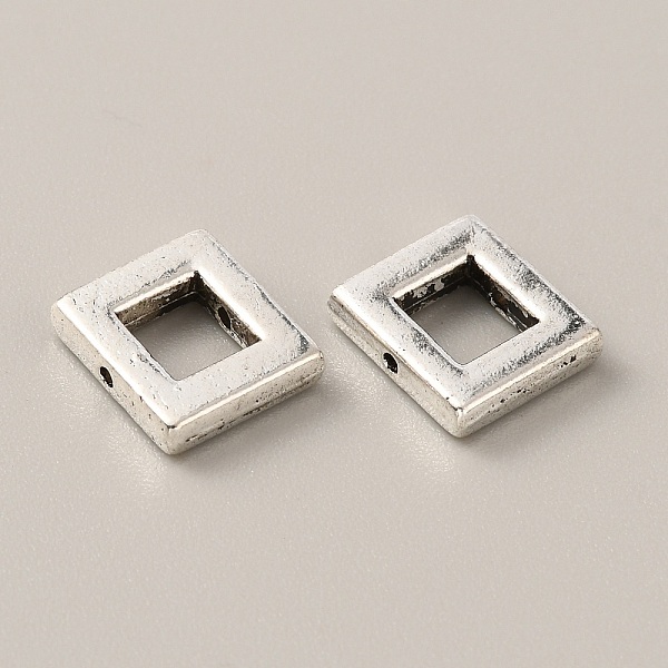 

PandaHall Tibetan Style Alloy Bead Frame, Antique Silver, Rectangle, 10x11.5x2.5mm, Hole: 1mm, 95~100pcs/bag. Alloy Rectangle