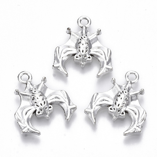 

PandaHall Tibetan Style Alloy Pendants, Lead Free & Cadmium Free, Bat, Antique Silver, 19.5x17x2.5mm, Hole: 1.8mm, about 300pcs/500g Alloy...