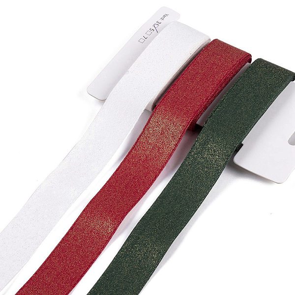 

PandaHall 9 Yards 3 Styles Christmas Theme Polyester & Polycotton Ribbons Sets, for Bowknot Making, Gift Wrapping, Mixed Color, 7/8~1 inch..., Multicolor