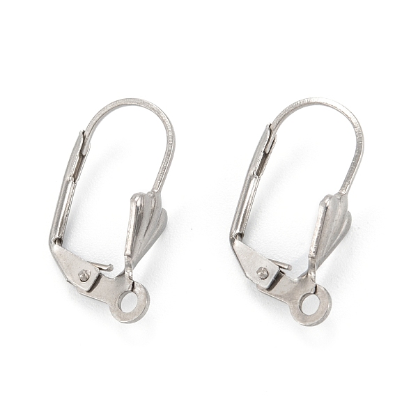

PandaHall 304 Stainless Steel Leverback Earring Findings, with Loop, Stainless Steel Color, 19x12x6mm, Hole: 1.5mm, Pin: 0.8mm 304 Stainless...