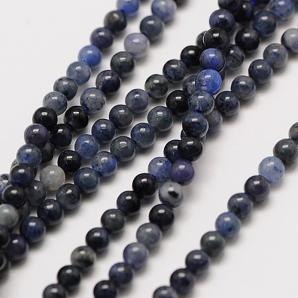 

PandaHall Natural Gemstone Sodalite Round Beads Strands, 2mm, Hole: 0.8mm, about 184pcs/strand, 16 inch Sodalite Round