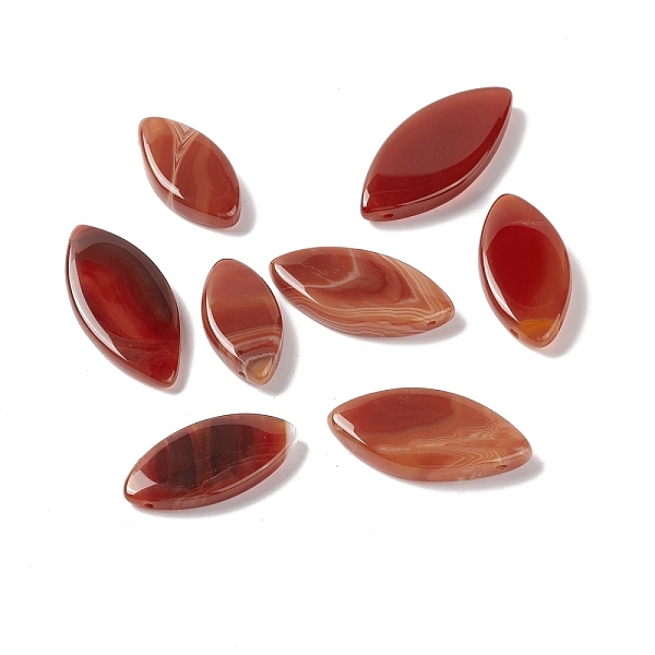 

PandaHall Natural Red Agate Pendants, Horse Eye, 30.5~42.5x15~19.5x5~6.5mm, Hole: 0.8~0.9mm Red Agate Horse Eye