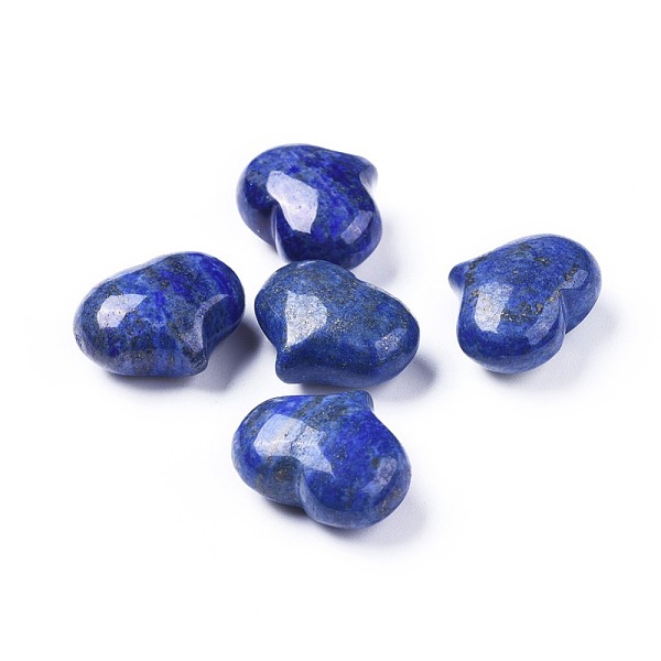 Natürlicher Lapislazuli-Herz-Palmenstein