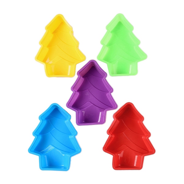 

PandaHall Christmas Trees DIY Food Grade Silicone Mold, Cake Molds(Random Color is not Necessarily The Color of the Picture), Random Color..., Multicolor