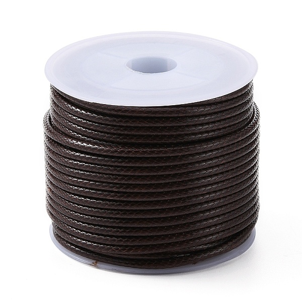 

PandaHall Braided Waxed Polyester Cords, Round, Multi-Ply, with Spool, Coconut Brown, 2mm, about 10.94 Yards(10m)/Roll Waxed Polyester Cord...