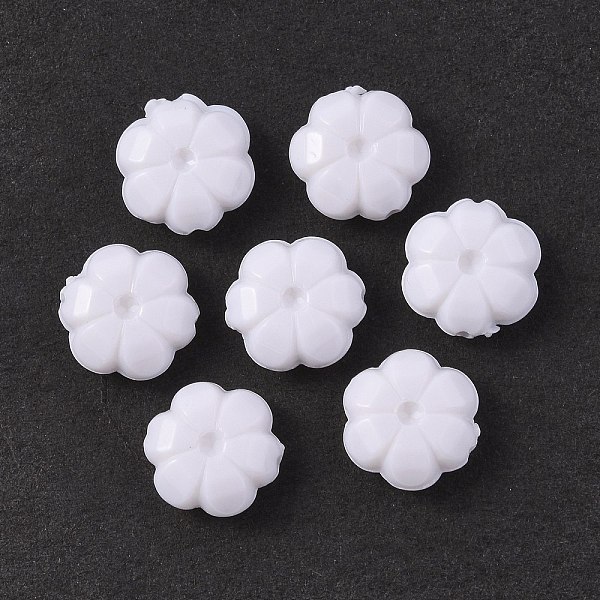 

PandaHall Opaque Acrylic Beads, Pumpkin, White, 11x5mm, Hole: 1.2mm, about 1400pcs/500g Acrylic Pumpkin White