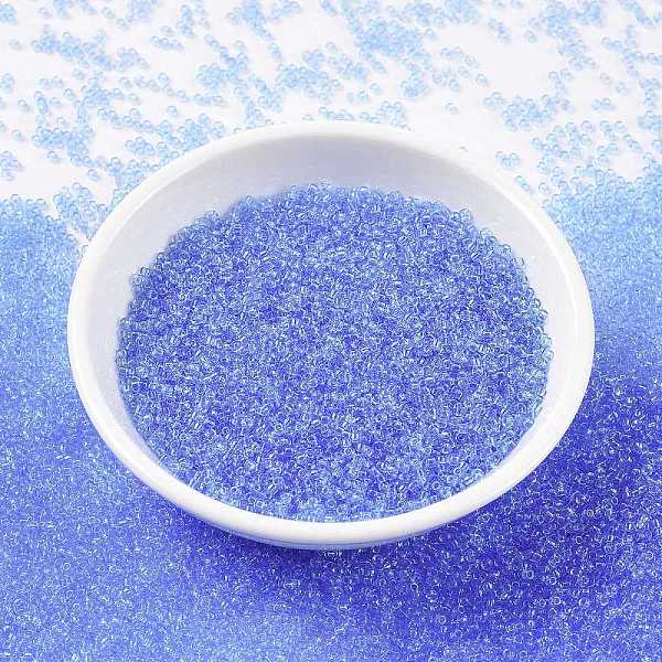 

PandaHall MIYUKI Round Rocailles Beads, Japanese Seed Beads, 15/0, (RR159) Transparent Light Cornflower Blue, 15/0, 1.5mm, Hole: 0.7mm...