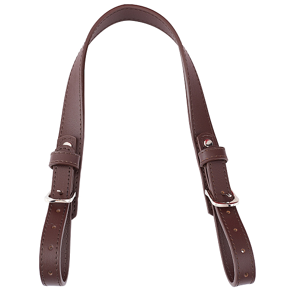 PandaHall WADORN Leather Purse Strap Replacement, 45.5 cm Adjustable Handbag Handles Strap Cowhide Leather Coach Bag Handles DIY Bag Purse...