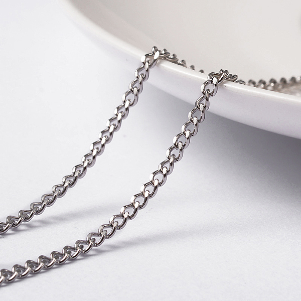 304 Stainless Steel Curb Chains Twisted Chains