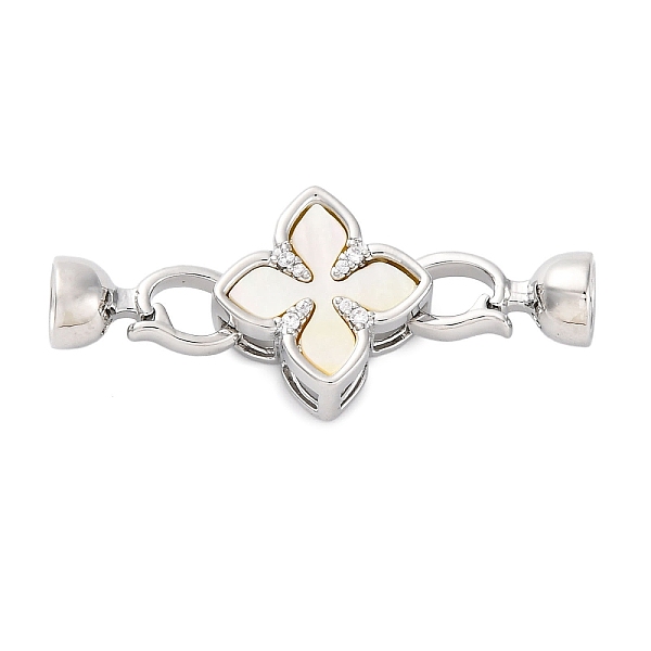 Brass Micro Pave Cl… - image
