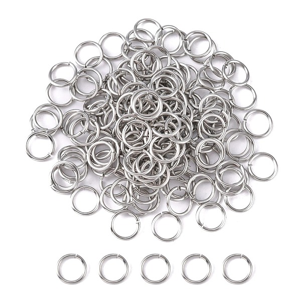 

PandaHall 304 Stainless Steel Open Jump Rings Jump Rings, Stainless Steel Color, 8x0.9mm, Inner Diameter: 6.2mm 304 Stainless Steel Ring