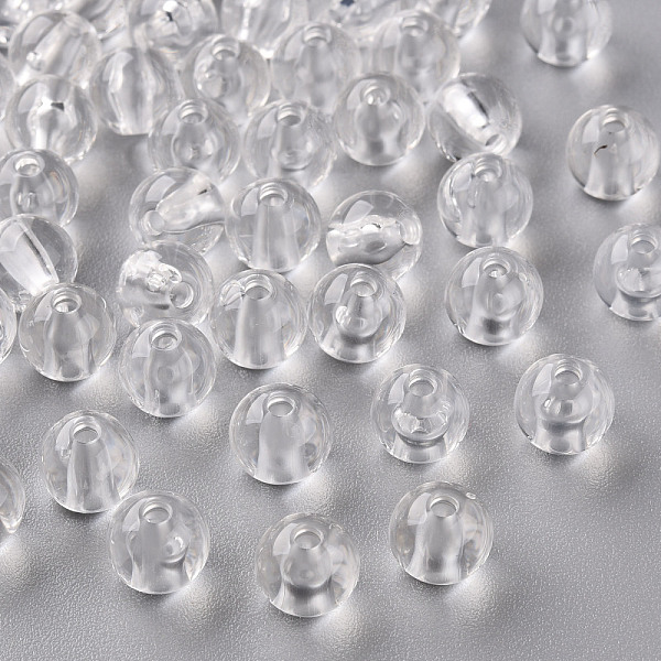 

PandaHall Transparent Acrylic Beads, Round, Clear, 8x7mm, Hole: 2mm Acrylic Round Clear