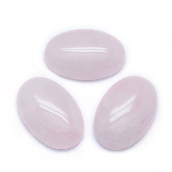 

PandaHall Natural Rose Quartz Cabochons, Oval, 30x20x7~7.5mm Rose Quartz Oval