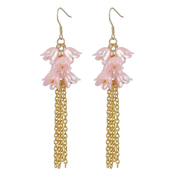 アクリルダングルピアス