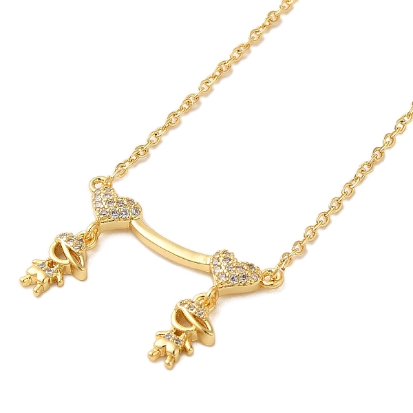 Brass Micro Pave Cl… - image