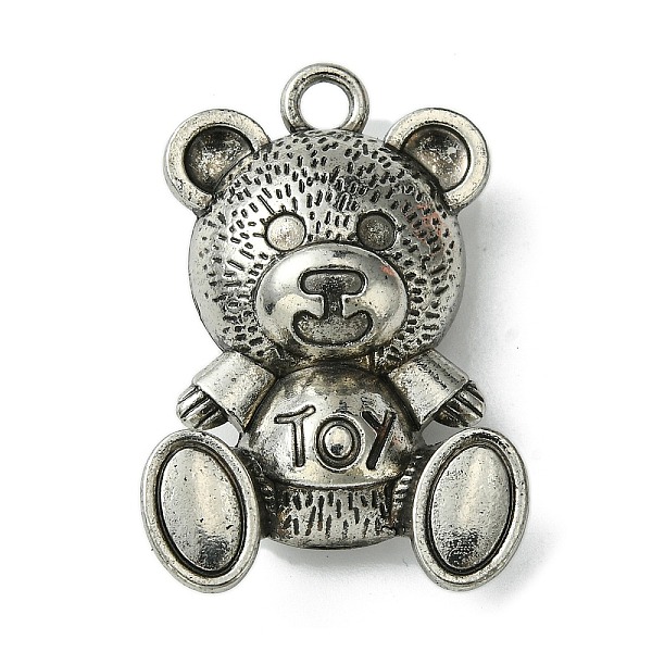 

PandaHall Tibetan Style Alloy Pendants, Bear, Antique Silver, 39.5x27x11.8mm Alloy Bear