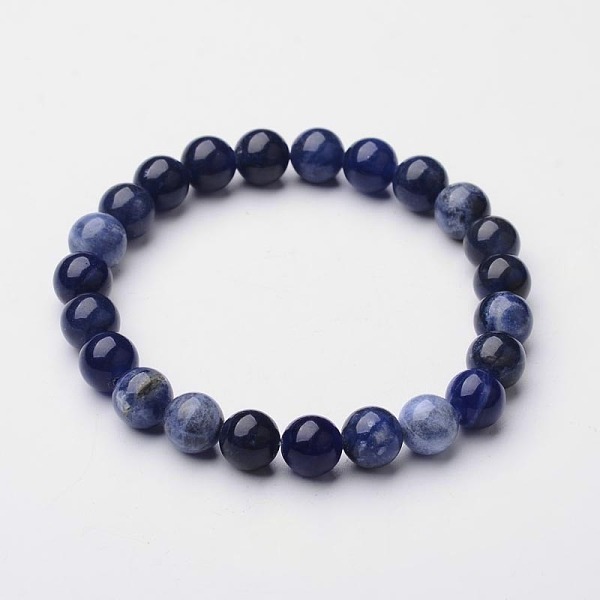

PandaHall Natural Sodalite Beaded Stretch Bracelets, 2 inch(5.2cm) Sodalite