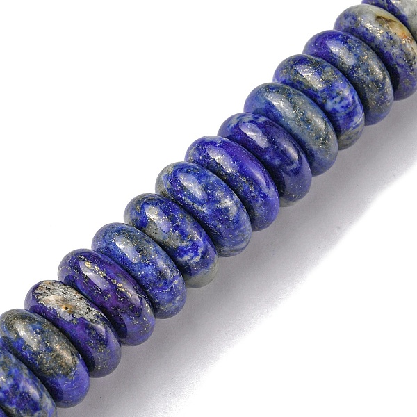 

PandaHall Natural Lapis Lazuli Beads Strands, Heishi Beads, Disc, 16x6mm, Hole: 1.4mm, about 30pcs/strand, 7.09~7.48 inch(18~19cm) Lapis...