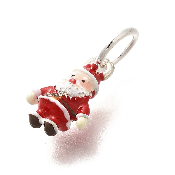 Weihnachtsmotiv Messing Emaille Charms