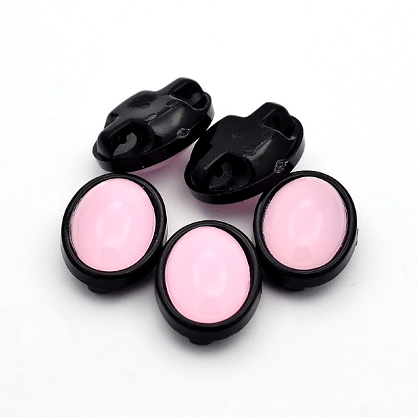 

PandaHall Sew on Taiwan Acrylic, Garment Accessories, Oval, Pink, 17x13x8mm, Hole: 1mm Acrylic Rhinestone Oval Pink