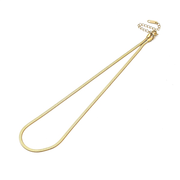 

PandaHall Ion Plating(IP) 304 Stainless Steel Herringbone Chain Necklace for Men Women, Real 18K Gold Plated, Wide: 3mm, 15.94 inch(40.5cm)...