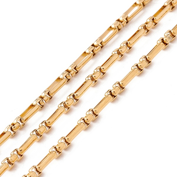

PandaHall Ion Plating(IP) 304 Stainless Steel Chains, Unwelded, with Spool, Golden, 6x3x1.5mm, about 32.81 Feet(10m)/Roll 304 Stainless...