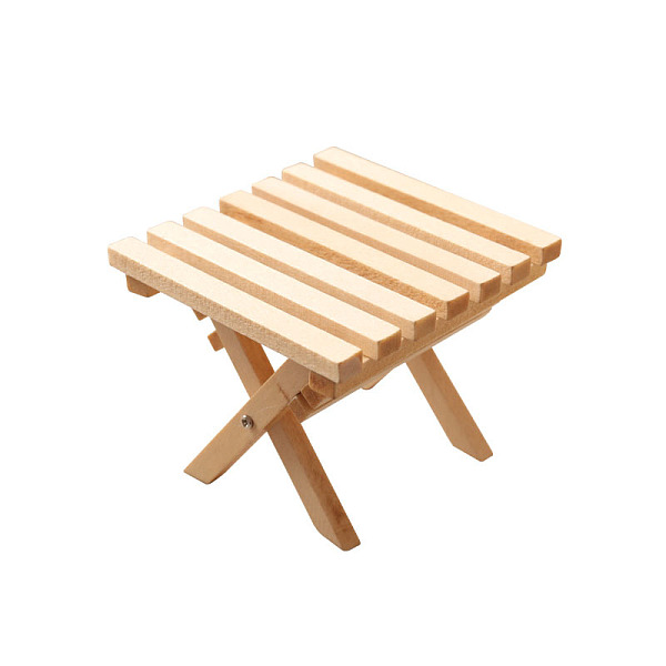 

PandaHall Wood Miniature Ornaments, Micro Landscape Home Dollhouse Accessories, Pretending Prop Decorations, Table, Bisque, 61x61x52mm Wood..., Orange