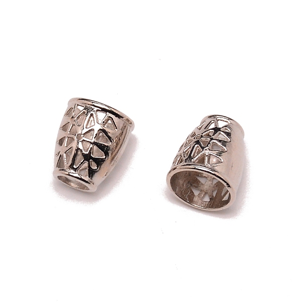 

PandaHall Iron Bead Cone, for Clasp Making, Platinum, 13x11.5mm, Hole: 5.5mm Iron
