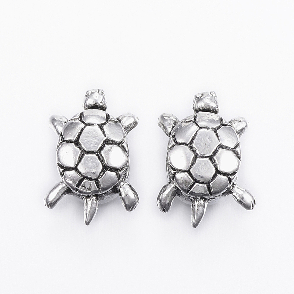 

PandaHall 304 Stainless Steel European Beads, Large Hole Beads, Tortoise, Antique Silver, 17x11.5x9mm, Hole: 5mm 304 Stainless Steel...