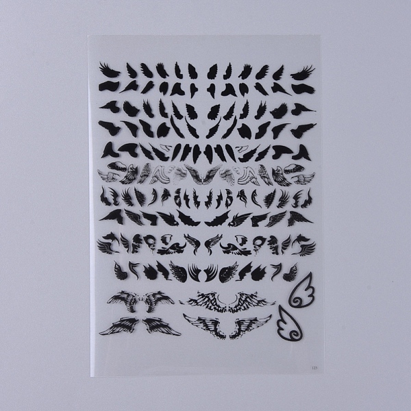 

PandaHall Filler Stickers(No Adhesive on the back), for UV Resin, Epoxy Resin Jewelry Craft Making, Feather Pattern, 149x100x0.1mm Plastic..., Multicolor