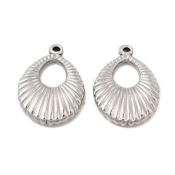 

PandaHall 304 Stainless Steel Pendants, Teardorp Charm, Stainless Steel Color, 24.5x19.5x4.5mm, Hole: 1.2mm 304 Stainless Steel Teardrop