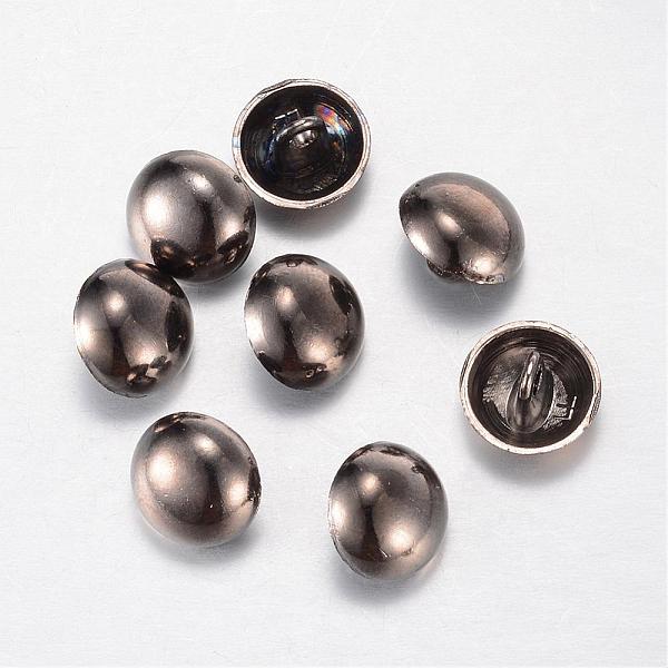 

PandaHall Alloy Shank Buttons, 1-Hole, Dome/Half Round, Gunmetal, 12.5x10mm, Hole: 1.5mm Alloy Half Round