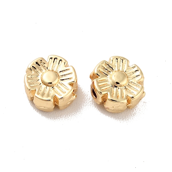 

PandaHall Rack Plating Alloy Beads, Long-Lasting Plated, Cadmium Free & Lead Free, Flower, Real 14K Gold Plated, 6x3mm, Hole: 1mm Alloy...