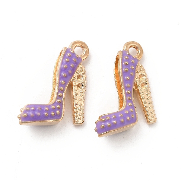 

PandaHall Alloy Enamel Pendants, 3D High-Heeled Shoes Charm, Medium Slate Blue, 17.5x14x6mm, Hole: 1.8mm Alloy+Enamel Shoes