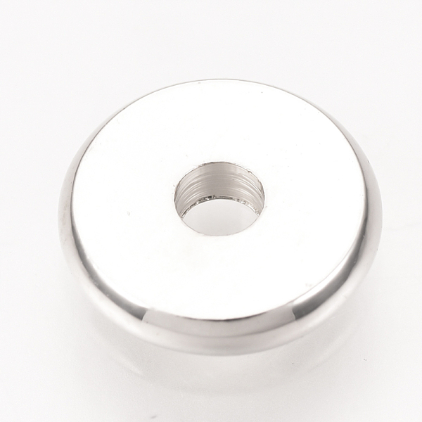

PandaHall Brass Spacer Beads, Disc, Platinum, 6mm Brass Disc