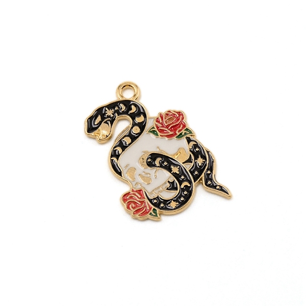 

PandaHall Alloy Enamel Pendants, Snake, Colorful, 21.5x30x1.2mm, Hole: 2mm Alloy+Enamel Snake