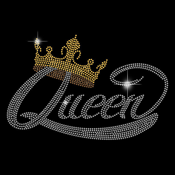 

PandaHall Glass Hotfix Rhinestone, Iron on Appliques, Costume Accessories, for Clothes, Bags, Crown, 297x210mm Glass Rhinestone Crown