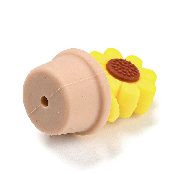 Sunflower Food Grade Eco-Friendly Silicone Beads