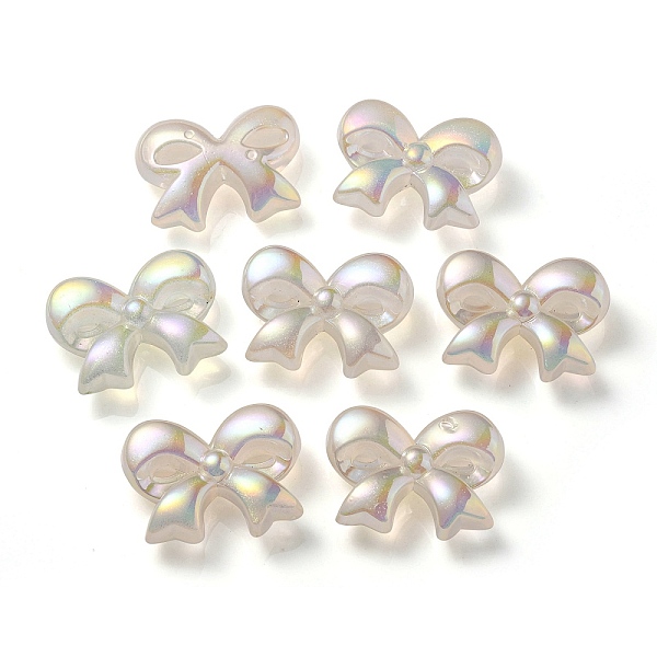 

PandaHall UV Plating Luminous Transparent Acrylic Beads, Glow in The Dark, Bowknot, PapayaWhip, 28.5x37.5x12mm, Hole: 3.5mm Acrylic Bowknot..., Orange