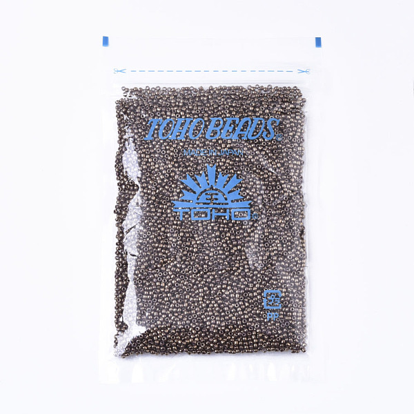 

PandaHall TOHO Round Seed Beads, 11/0, Japanese Seed Beads, (1704) Gilded Marble Lavender, 11/0, 2x1.5mm, Hole: 0.5mm, about 20000pcs/bag..., Purple