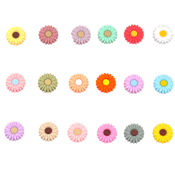 

PandaHall CHGCRAFT 18Pcs 18 Colors Food Grade Eco-Friendly Silicone Beads, Chewing Beads For Teethers, DIY Nursing Necklaces Making, Daisy..., Multicolor