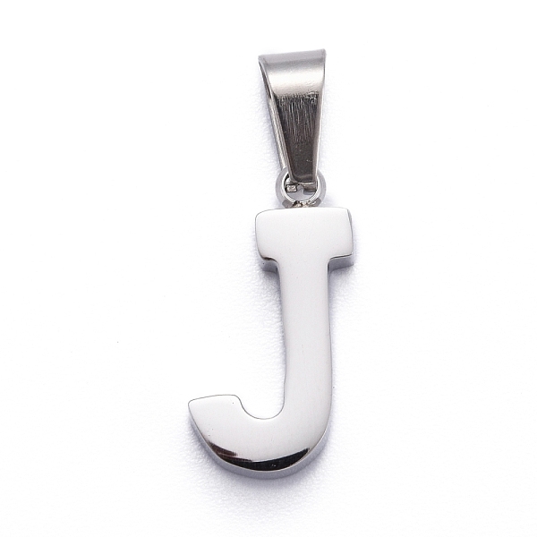 

PandaHall 304 Stainless Steel Letter Pendants, Manual Polishing, Alphabet, Stainless Steel Color, Letter.J, 18.5x10x3.5mm, Hole: 6.5x3.5mm...