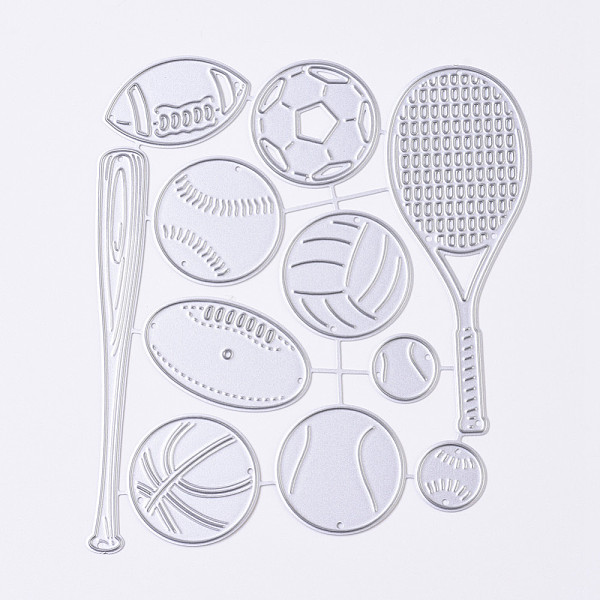 

PandaHall Carbon Steel Cutting Dies Stencils, for DIY Scrapbooking/Photo Album, Decorative Embossing DIY Paper Card, Sports Equipment and...