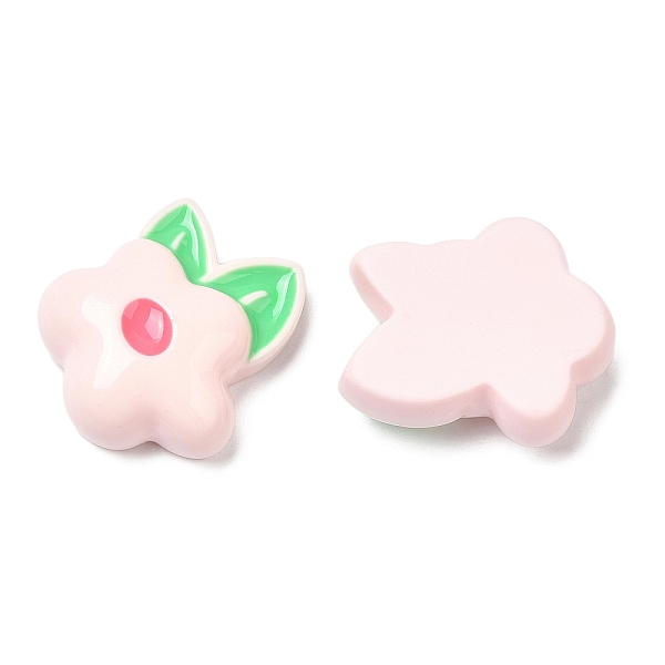 

PandaHall Opaque Resin Fruit Cabochons, for Jewelry Making, Flower, 22.4x26x9mm Resin Flower