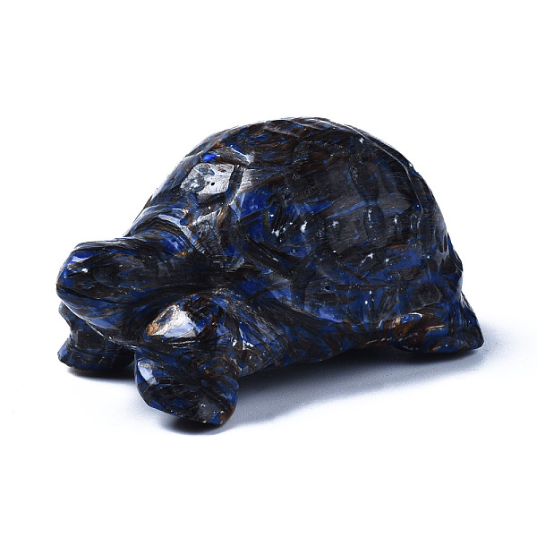 

PandaHall Tortoise Assembled Natural Bronzite & Synthetic Imperial Jasper Model Ornament, for Desk Home Display Decorations, Medium Blue...