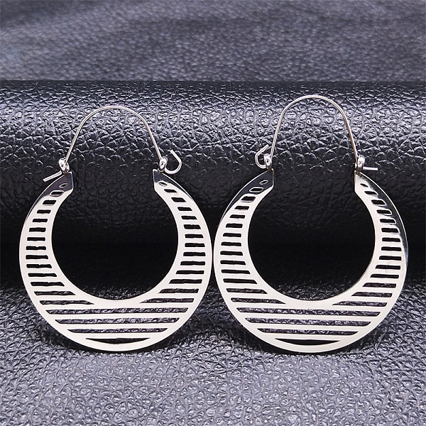 

PandaHall 304 Stainless Steel Pendants Earrings, U-shape, Stainless Steel Color, 47x35mm 304 Stainless Steel Others