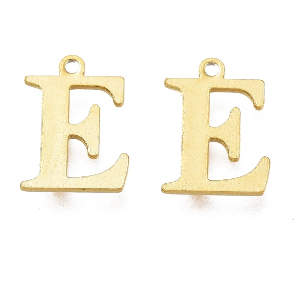 

PandaHall Vacuum Plating 304 Stainless Steel Charms, Laser Cut, Alphabet, Golden, Letter.E, 12x9x0.8mm, Hole: 1mm 304 Stainless Steel...